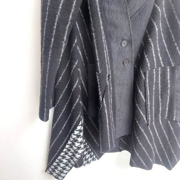 Luukaa Sunniva Miexed Media Long Jacket/Coat - Size M (2) NWT - Picture 9 of 11